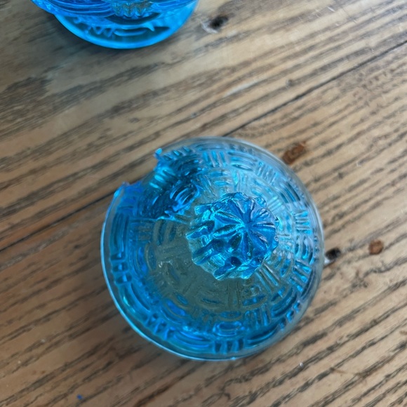 Honey Jar Blue Glass - Picture 6 of 9